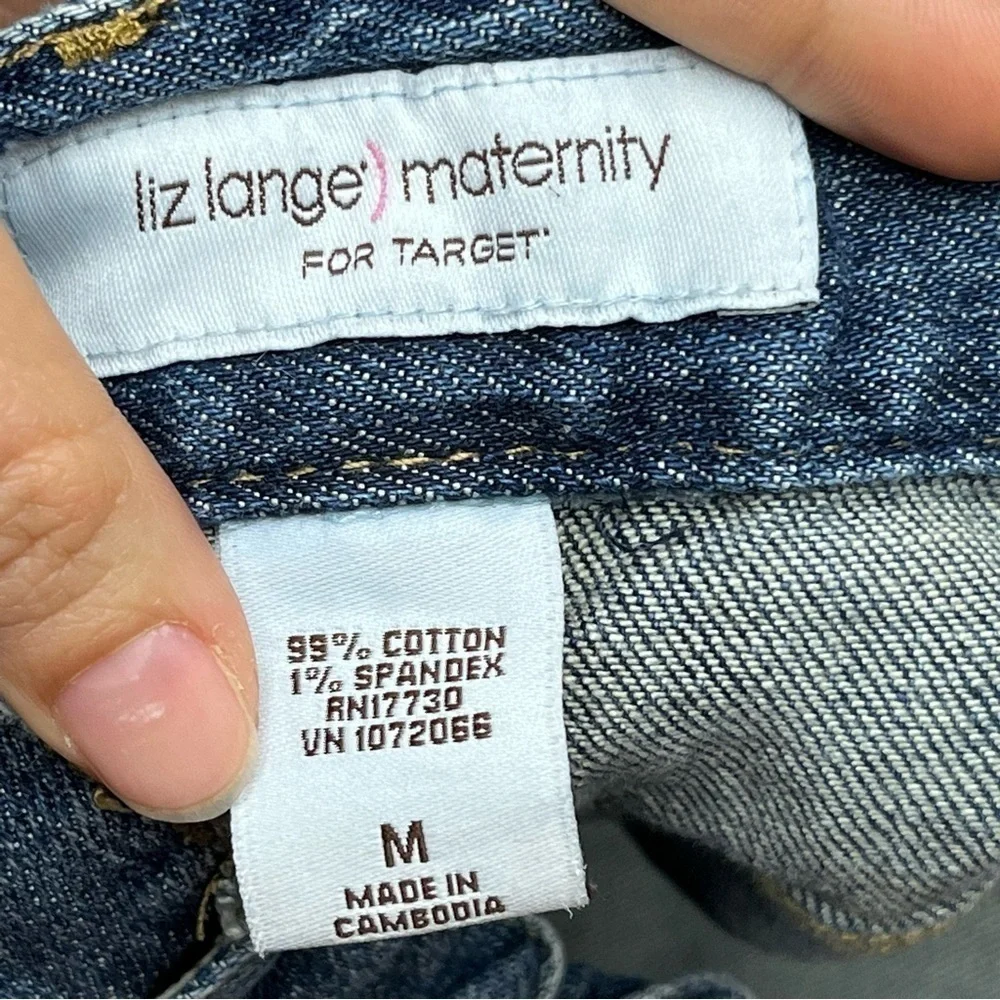 Liz Lange maternity denim‎ shorts